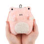 Noodoll Ricelily Pink Frog Mini Plush Toy Held