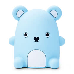 Noodoll Ricepudding Night Light. Easy for little hands to operate. Made from BPA free, environmentally friendly silicone. This rechargeable night light features a 15 minute timer and tap on technology. No batteries required.