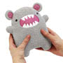 Noodoll Noodoll Riceroar Grey Monster Plush Toy Held