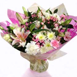 Nottingham Flowers Classic Pink Hand Tied