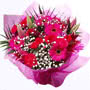 Flower Bouquet Cerise Pink Small Image