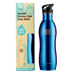 Blue Stainless Steel Drinks Bottle