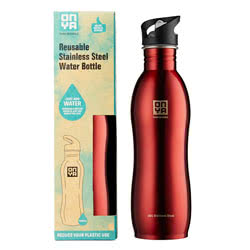 Onya Red Stainless Steel Drinks Bottle