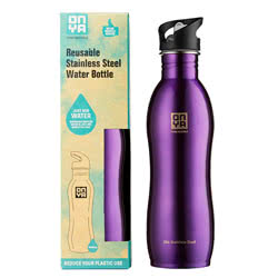 Onya Stainless Steel Drinks Bottle Purple