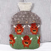 Pachamama Hot Water Bottle - 100% wool Covers - Fairly Traded - Includes 2 Litre Hot Water Bottle