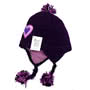 Childrens Heart Chullo Purple