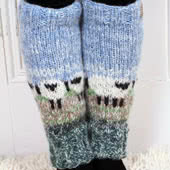 Pachamama Knitwear Legwarmers are handknitted in Nepal using 100% wool - fairly traded.