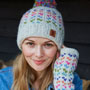 Pachamama Knitwear Andorra Oatmeal Handwarmer front