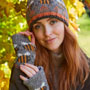 Pachamama Knitwear Beehive Bark Handwarmer right side