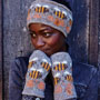 Pachamama Knitwear Beehive Bark Handwarmer together