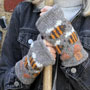 Pachamama Knitwear Beehive Bark Handwarmer working