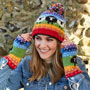 Pachamama Knitwear Black Sheep Handwarmer Rainbow together