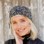 Pachamama Knitwear Cairngorm Headband Charcoal front view