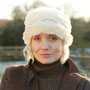 Pachamama Knitwear Chamonix Fur Headband - Cream front view