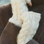 Pachamama Knitwear Chamonix Handwarmer Cream close