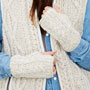 Pachamama Knitwear Chamonix Handwarmer Cream On