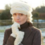 Pachamama Knitwear Chamonix Handwarmer Cream together