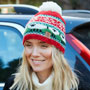 Pachamama Christmas Sheep Bobble Beanie front