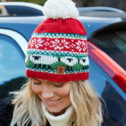 Christmas Sheep Bobble Beanie