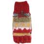 Pachamama Classic Fairisle Glove Mitts Rust Seperate