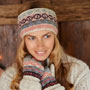 Pachamama Knitwear Classic Fairisle Oatmeal Headband together