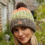 Pachamama Knitwear Cotopaxi Bobble Beanie Earth left