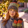 Pachamama Knitwear Cotopaxi Bobble Beanie Earth right