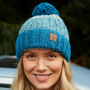 Pachamama Knitwear Cotopaxi Bobble Beanie Teal front
