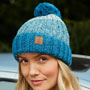 Pachamama Knitwear Cotopaxi Bobble Beanie Teal left