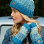 Pachamama Knitwear Cotopaxi Handwarmer Teal Side