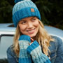 Pachamama Knitwear Cotopaxi Handwarmer Teal together