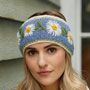 Pachamama Knitwear Daisy Chain Headband Jacaranda front view