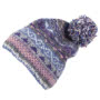Pachamama Knitwear Finisterre Bobble Beanie Jacaranda side
