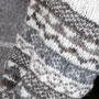 Pachamama Knitwear Fairisle Legwarmers Natural close up