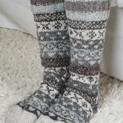 Pachamama Finisterre Long Socks Natural