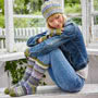 Pachamama Finisterre Long Socks Olive Wearing