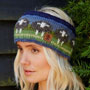 Pachamama Knitwear Flock of Herdwick Sheep Headband left side