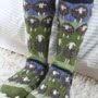 Flock Of Herdwick Sheep Long Socks