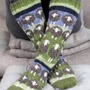 Pachamama Flock Of Herdwick Sheep Long Socks Sitting