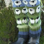 Pachamama Knitwear Flock of Sheep Legwarmers front-view