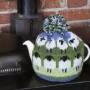 Pachamama Knitwear Flock of Sheep Tea Cosy in-situ