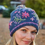 Pachamama Knitwear Hampton Court Bobble Beanie left