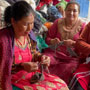 Pachamama Knitwear Hampton Court Handwarmer knitters