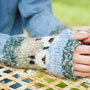 Pachamama Knitwear Hazy Sheep Handwarmer wearing