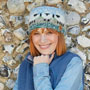 Pachamama Knitwear Hazy Sheep Headband wearing