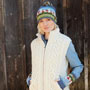 Pachamama Knitwear Herd of Llama Bobble Beanie right side