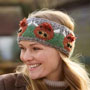 Pachamama Knitwear Herd of Highland Cow Headband left side