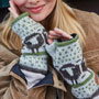 Pachamama Knitwear Herdwick Sheep Handwarmer Oatmeal side view