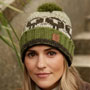 Pachamama Knitwear Herdwick Sheep Roll Back Bobble Beanie front