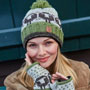 Pachamama Knitwear Herdwick Sheep Roll Back Bobble Beanie Together